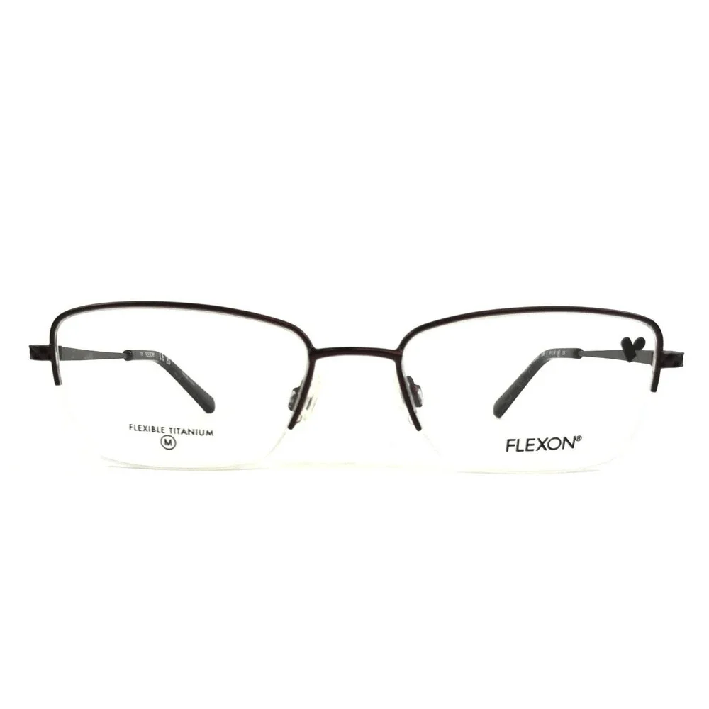 Flexon Eyeglasses Frames W3043 505 Satin Plum Purple Crystals Titanium 51-18-135